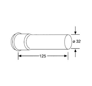 Удлинительная труба Kludi хром 1049905-00